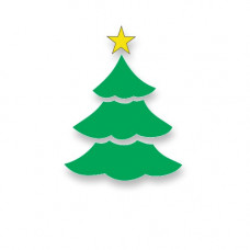 Weihnachtsbaum Klebeschablone